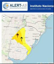 INMET publicou alerta de tempestade